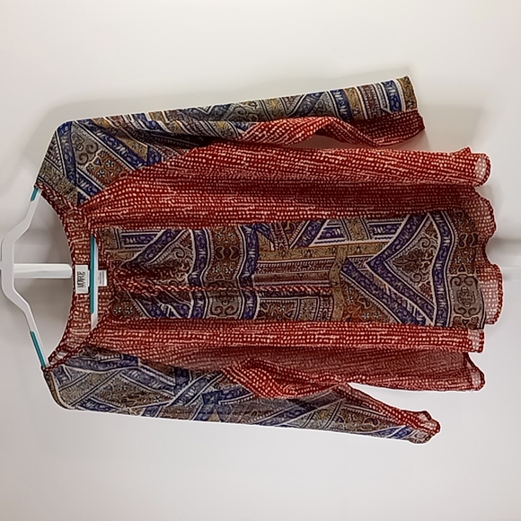 Monroe & Main Tops - Monroe & Main Sheer Blouse Women's Size XL